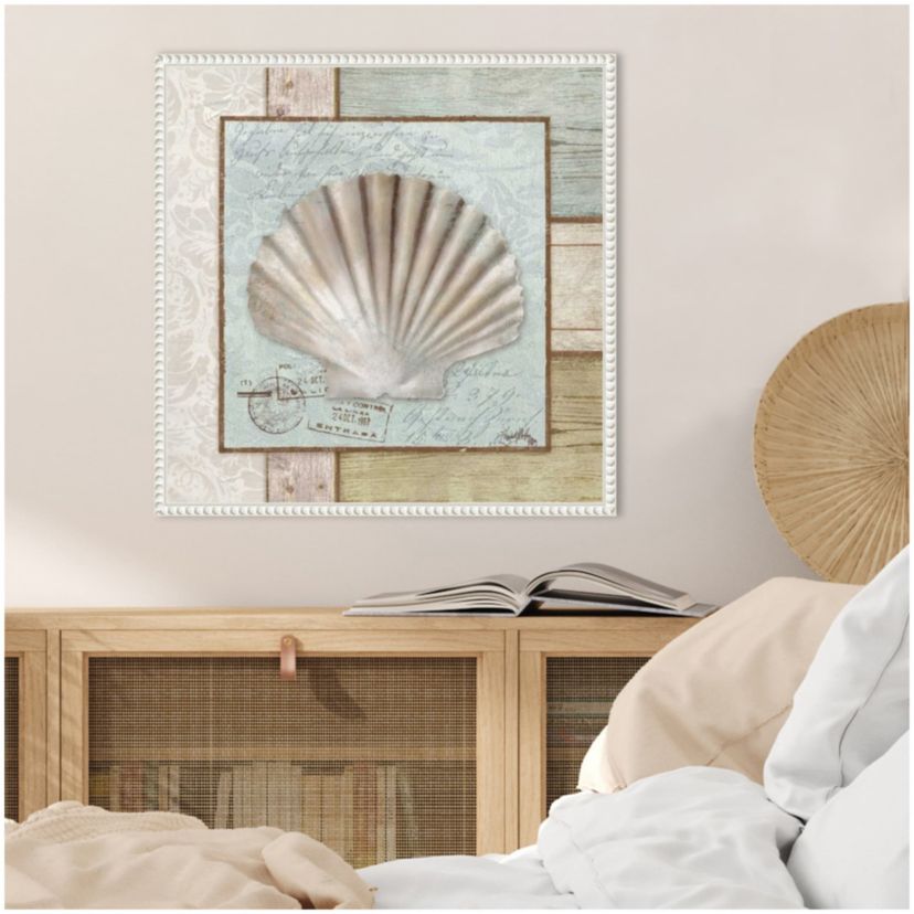Traveling By Sea I Framed Canvas Wall Art Print