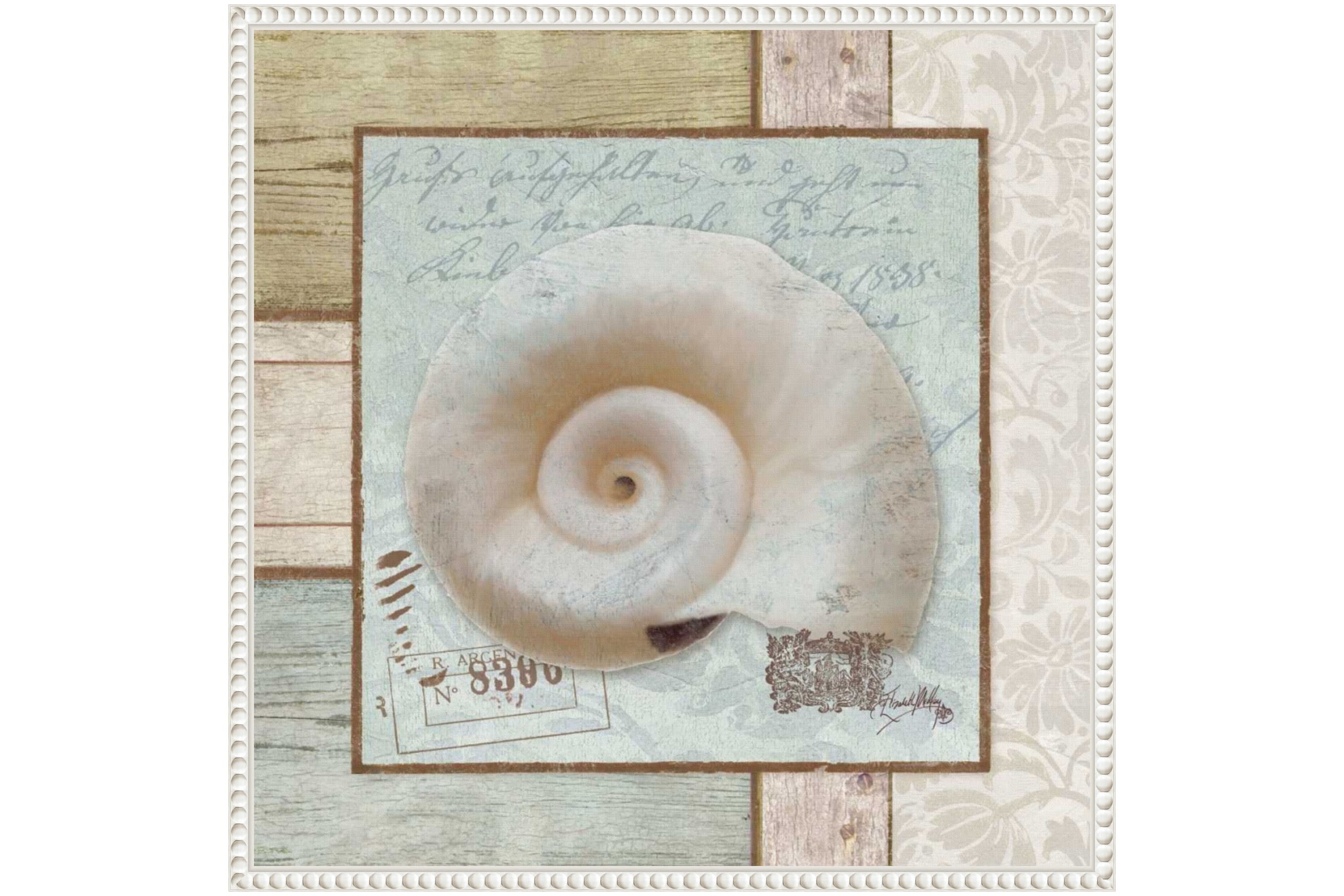 Traveling By Sea II Framed Canvas Wall Art Print
