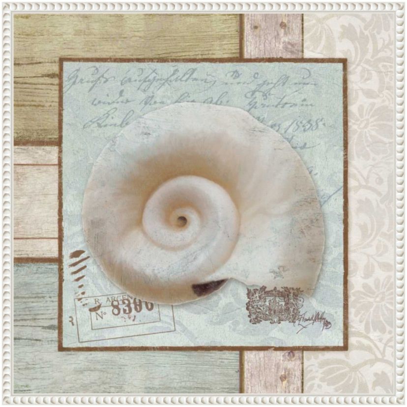 Traveling By Sea II Framed Canvas Wall Art Print