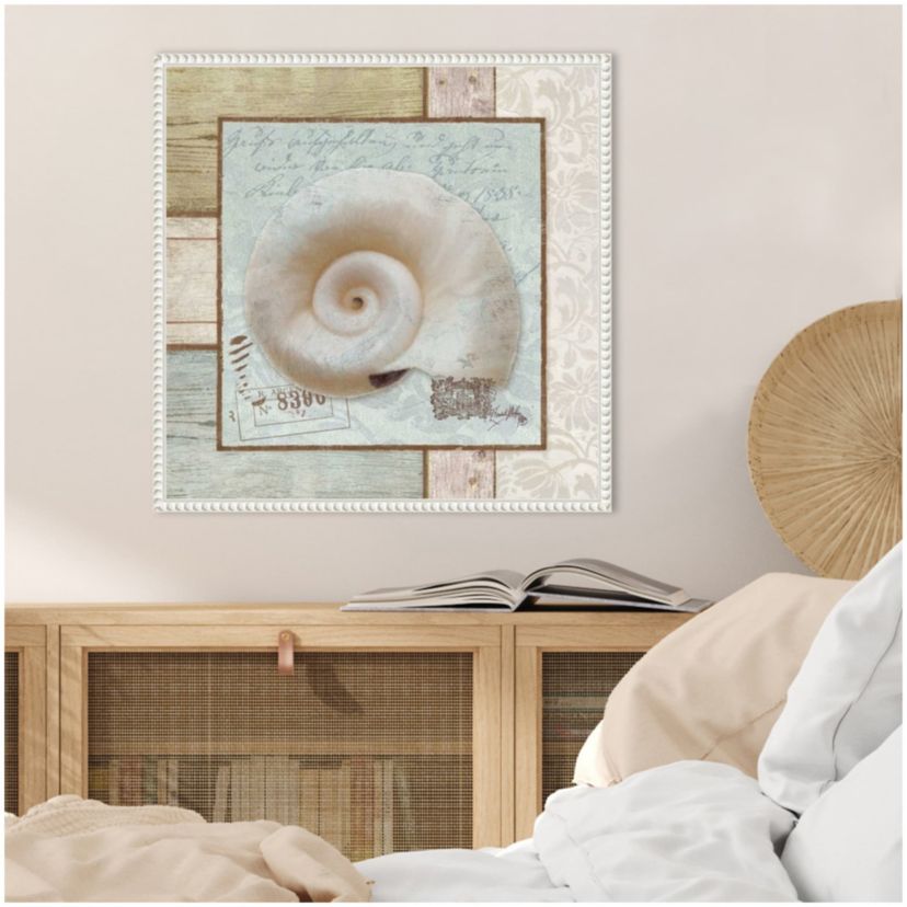 Traveling By Sea II Framed Canvas Wall Art Print