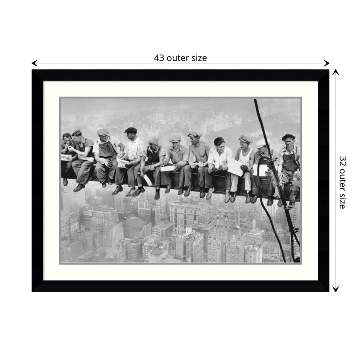 Lunch on a Skyscraper, 1932 Framed Wall Art Print