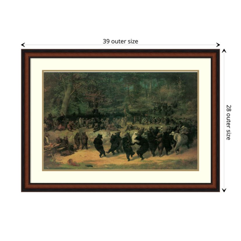 The Bear Dance Framed Wall Art Print