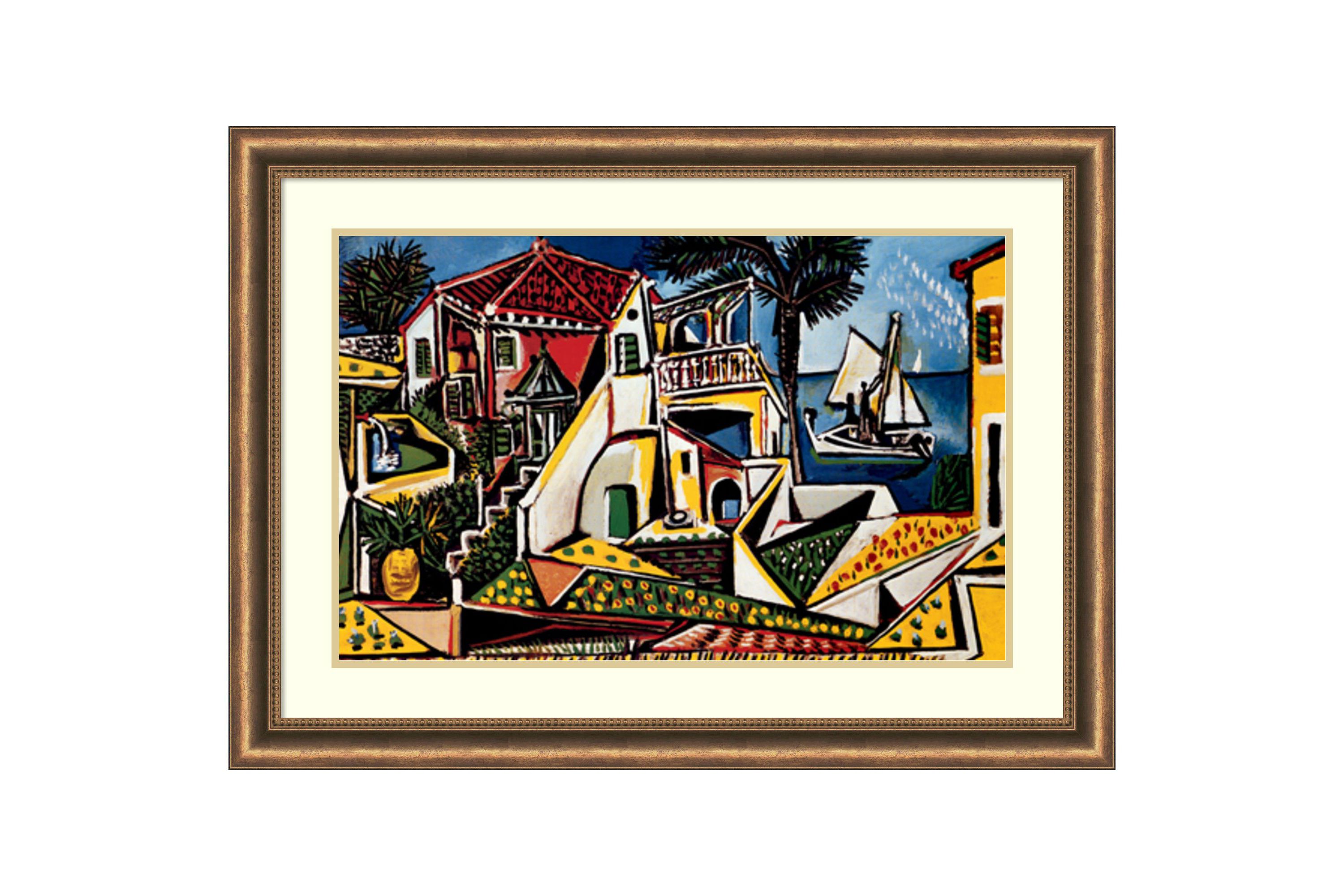 Paysage Mediterraneen Framed Wall Art Print
