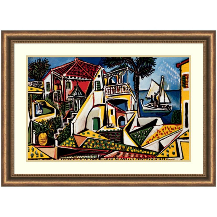 Paysage Mediterraneen Framed Wall Art Print