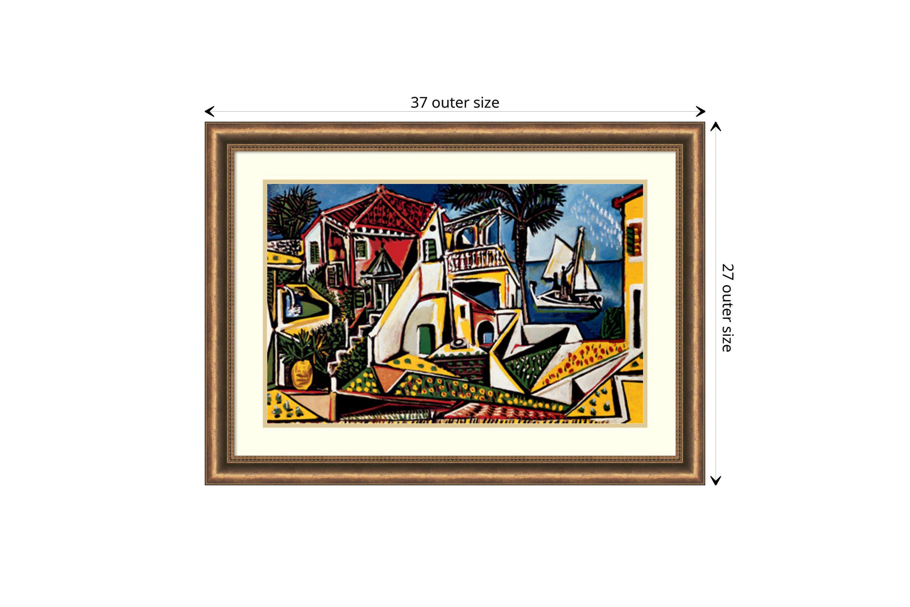 Paysage Mediterraneen Framed Wall Art Print