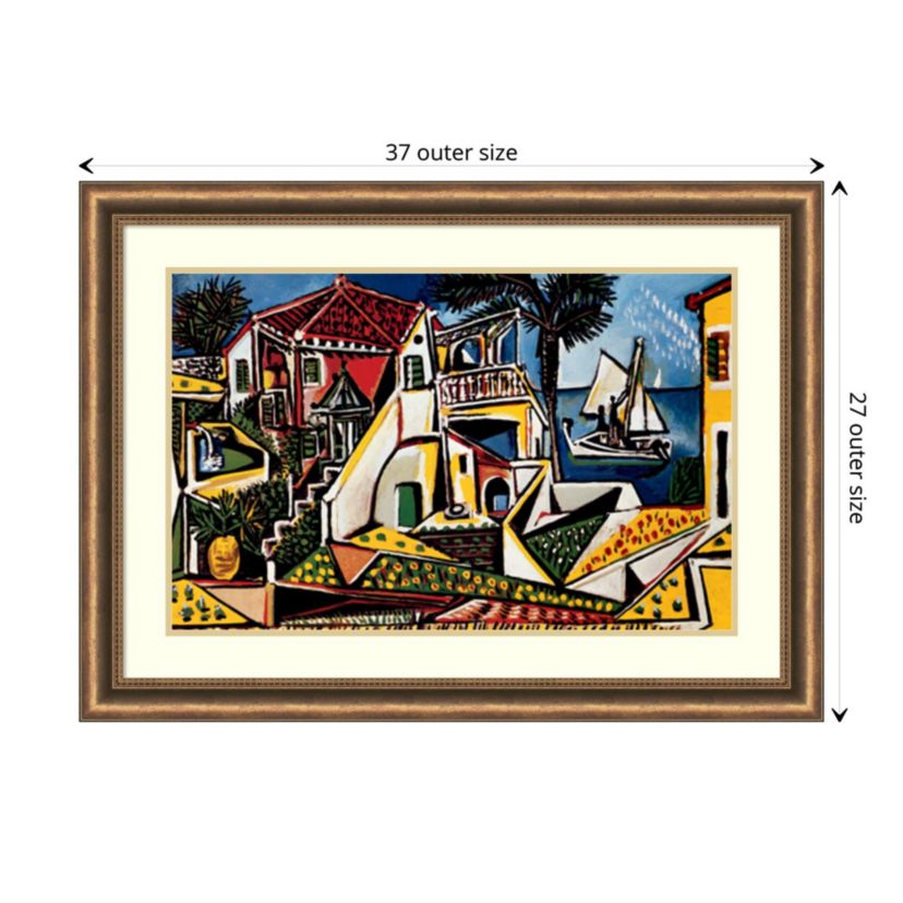 Paysage Mediterraneen Framed Wall Art Print