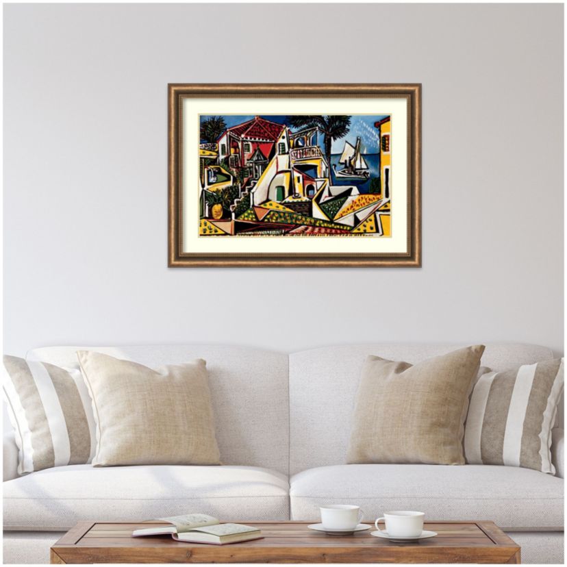 Paysage Mediterraneen Framed Wall Art Print