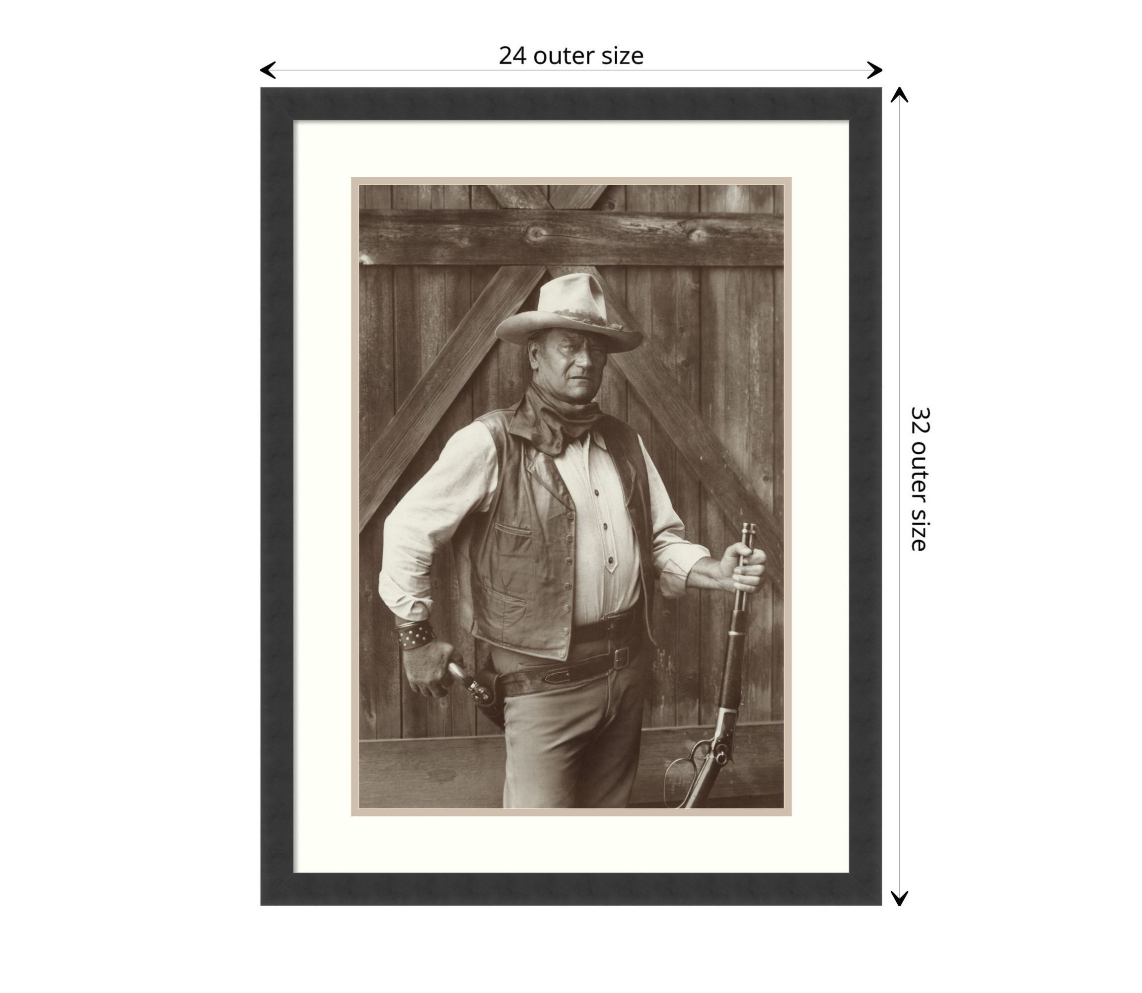 John Wayne Framed Wall Art Print