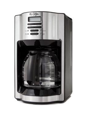 Mr. Coffee 12-Cup Programmable Coffee Maker with Rapid Brew System, Stainless Steel