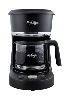 Mr. Coffee Programmable 12-Cup Coffee Maker, Grey, Gray