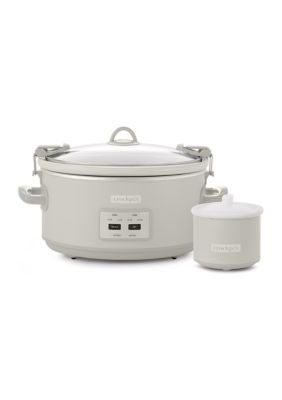7 Quart Cook & Carry Slow Cooker with Little Dipper Food Warmer