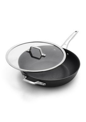 Calphalon Premier Mineral Hard Anodized Deep Skillet with Cover