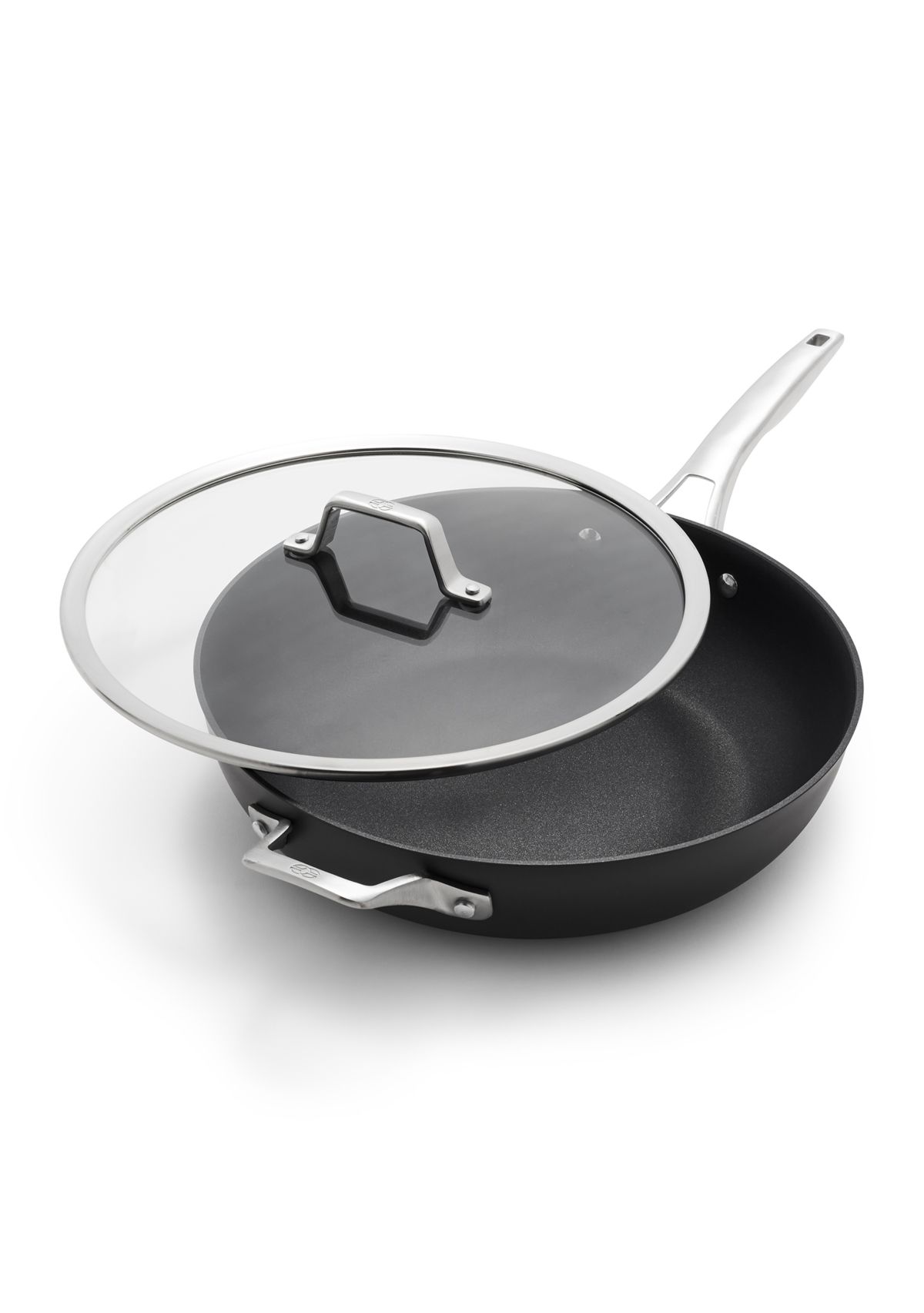 Premier Mineral Hard Anodized Deep Skillet with Cover