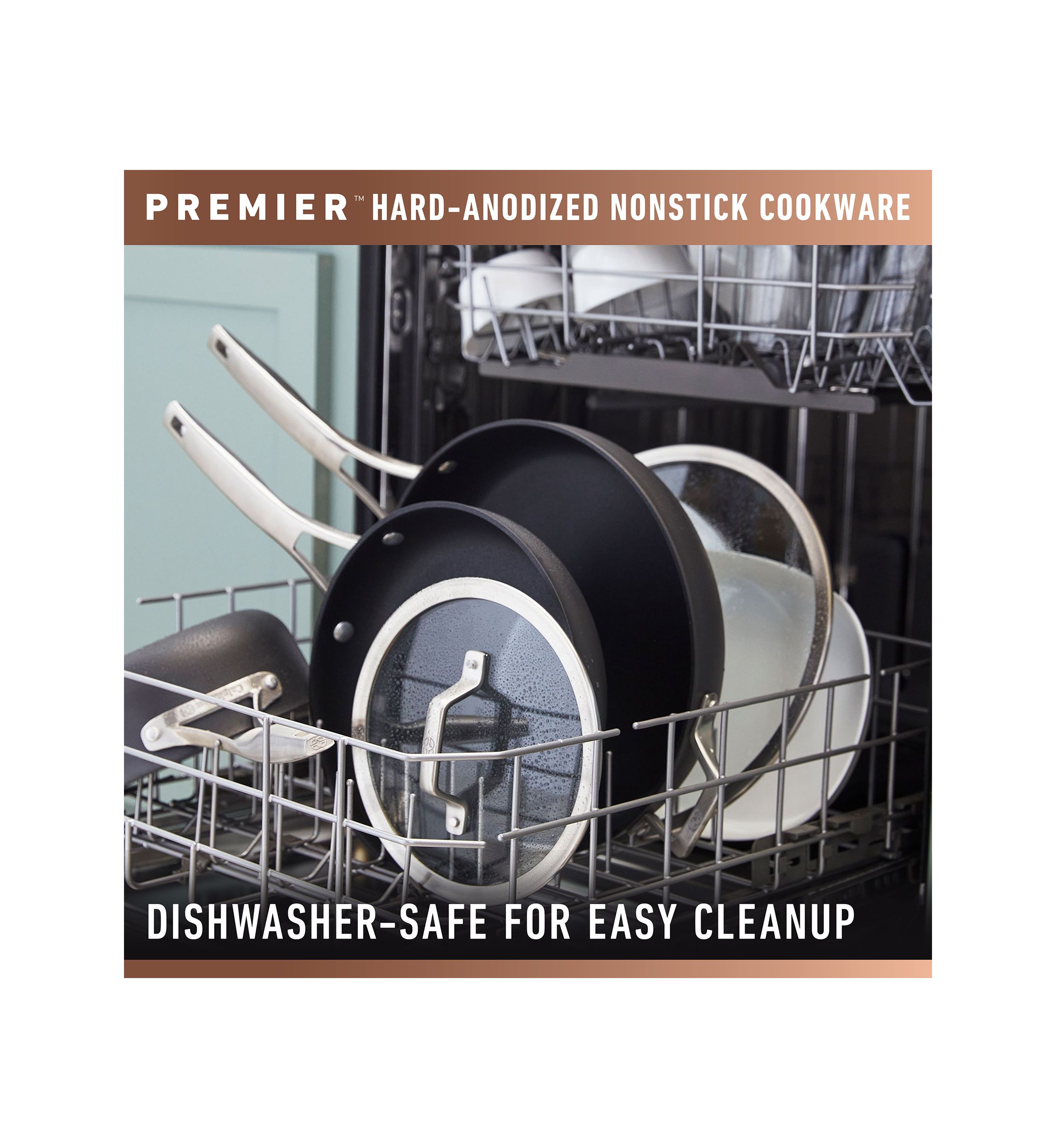 Premier Mineral Hard Anodized Deep Skillet with Cover