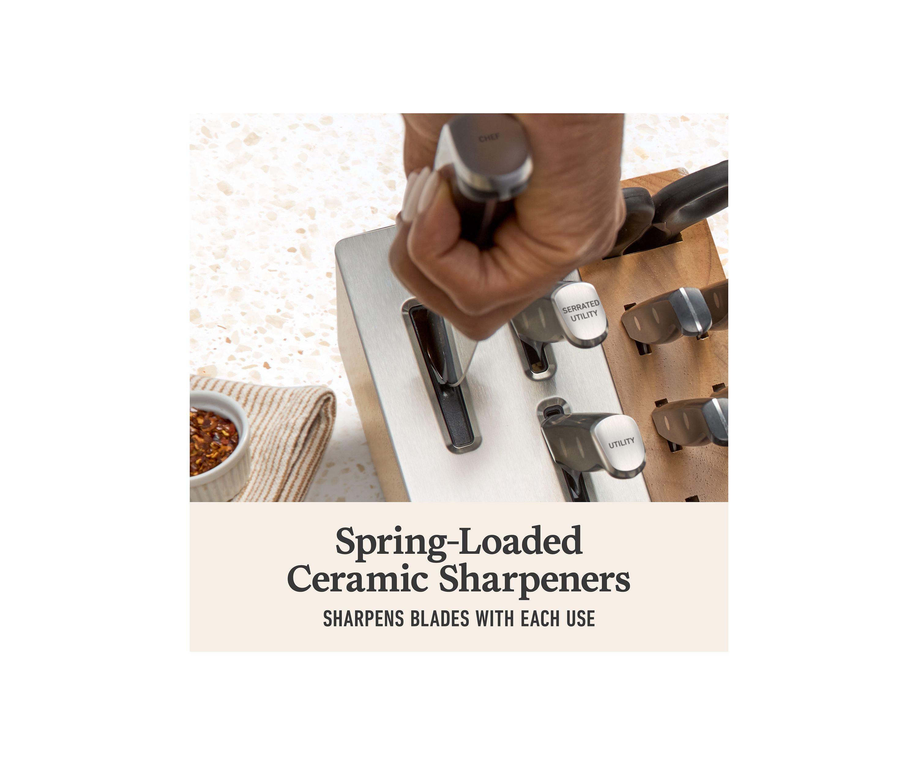 15-Piece Knife Set with SharpIN Edgetech
