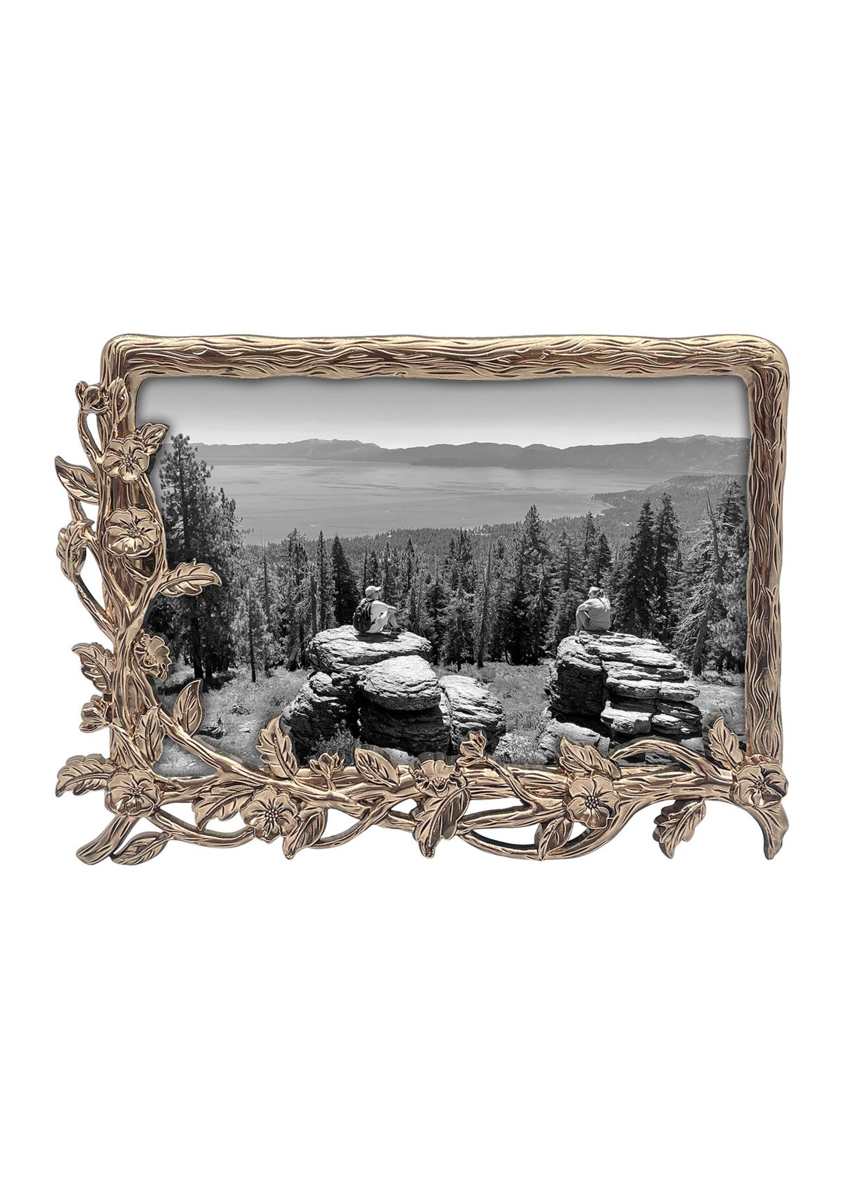 Antique Gold Leaves Easel 4 x 6 Frame