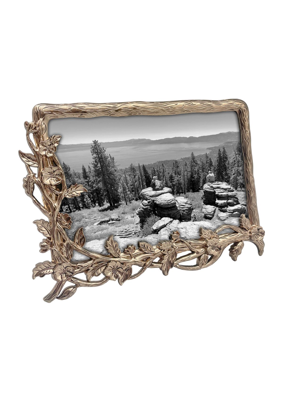 Antique Gold Leaves Easel 4 x 6 Frame