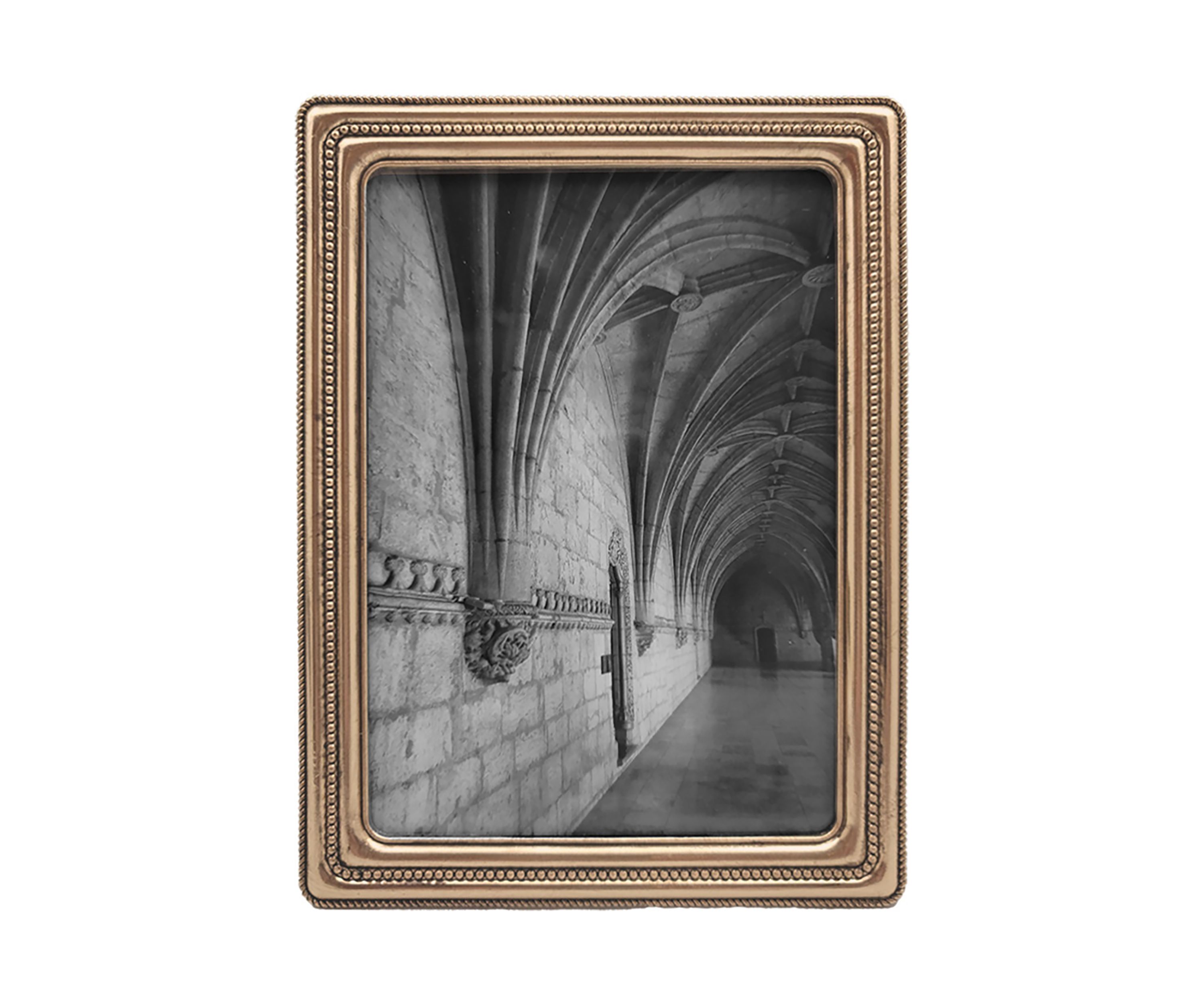 5" x 7" Gold Braided Bead Frame