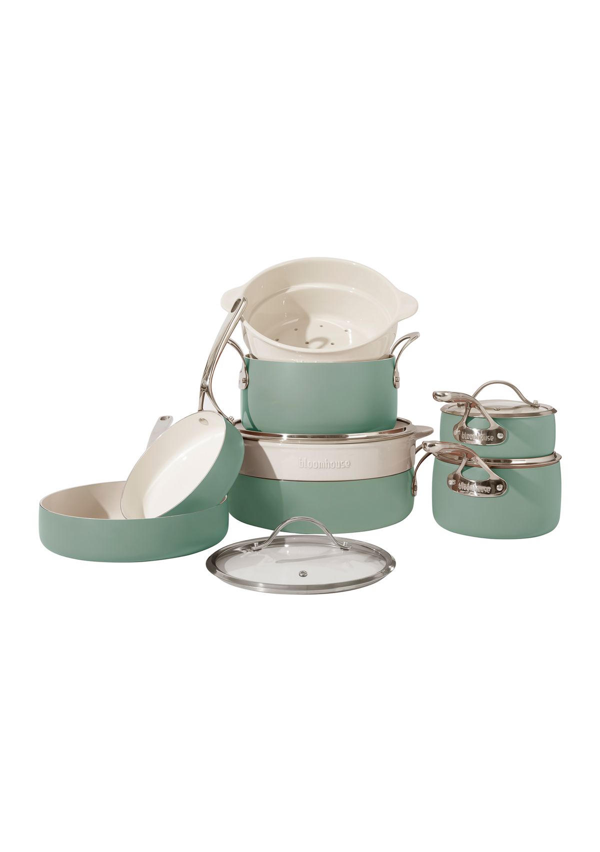 12-Piece Heavy Gauge Aluminum Cookware Set