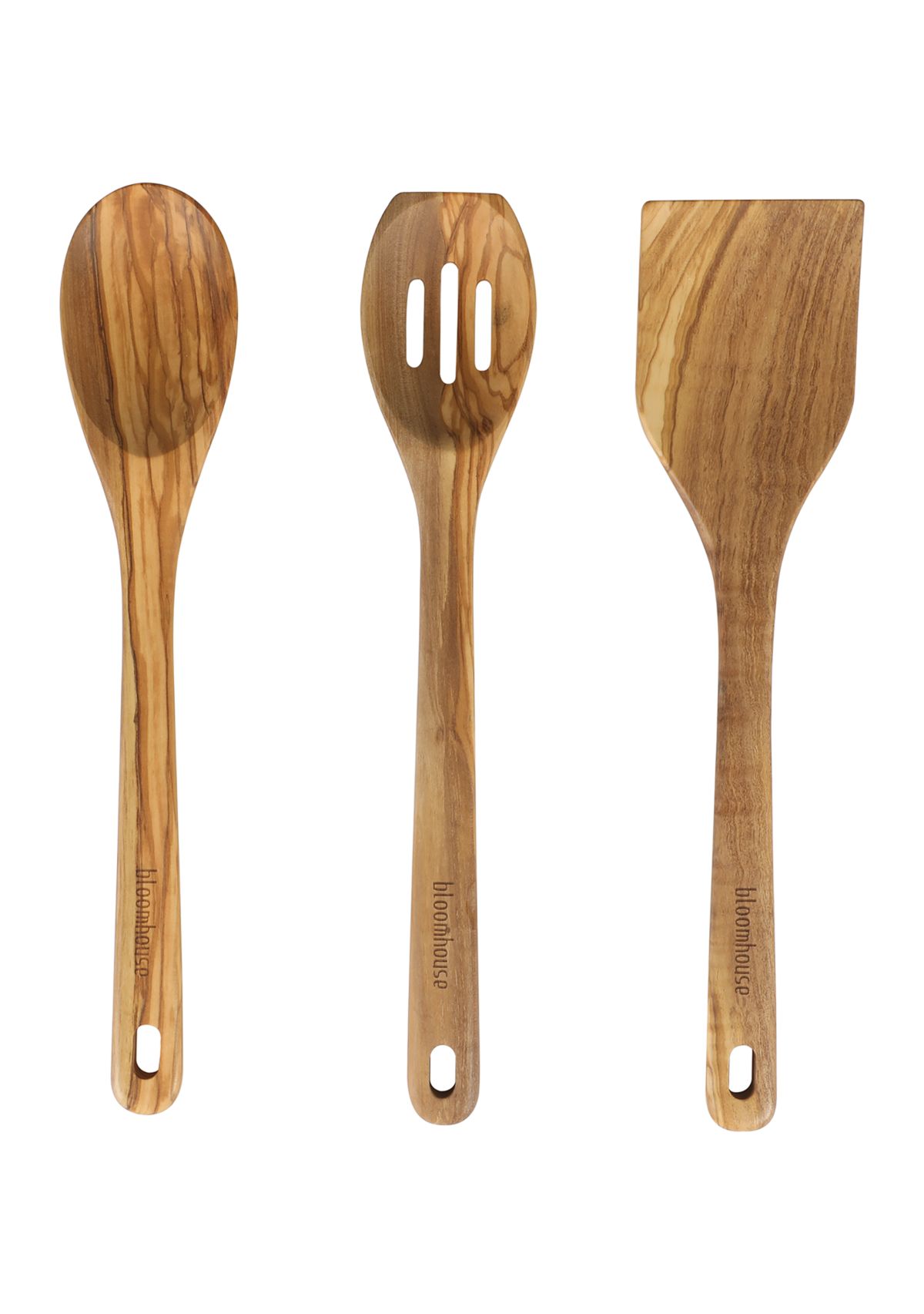 Olive Wood 3 Piece Kitchen Tool Set