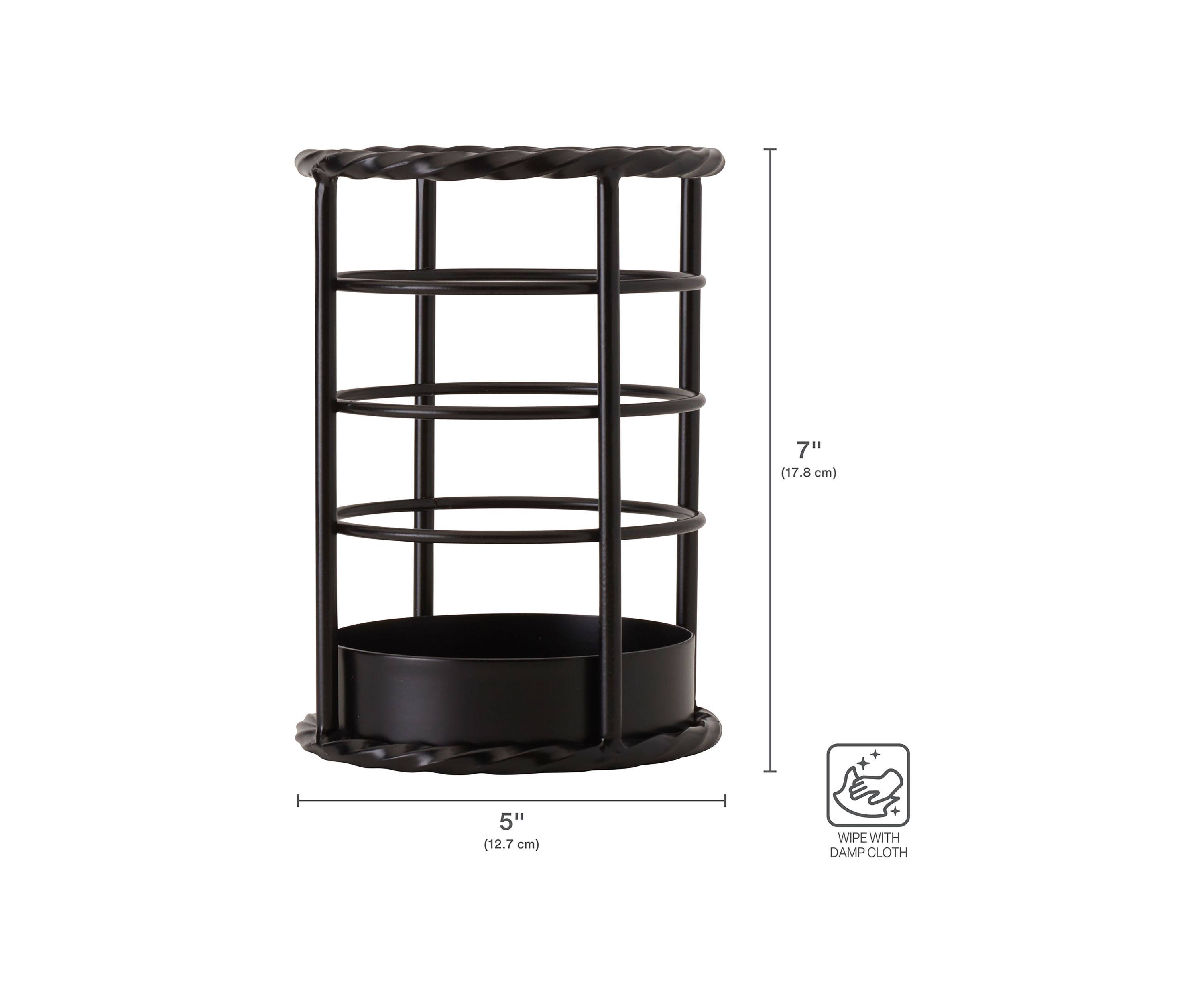 Awara Black Utensil Holder
