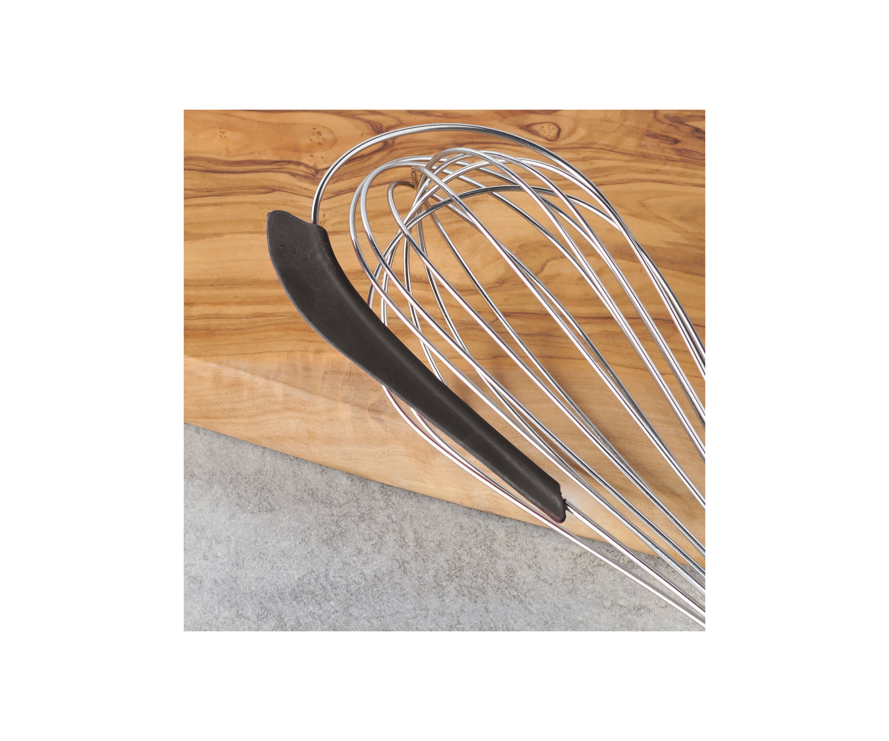 Egg Whisk with Silicone Scraper 
