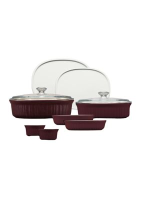 French White 10-piece Round Bakeware Set