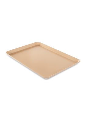 Doughmakers doughmakers premium quality bakeware set of 2 baking sheets, 10  x 14-inch biscuit and 14 x 17.5-inch cookie, silver