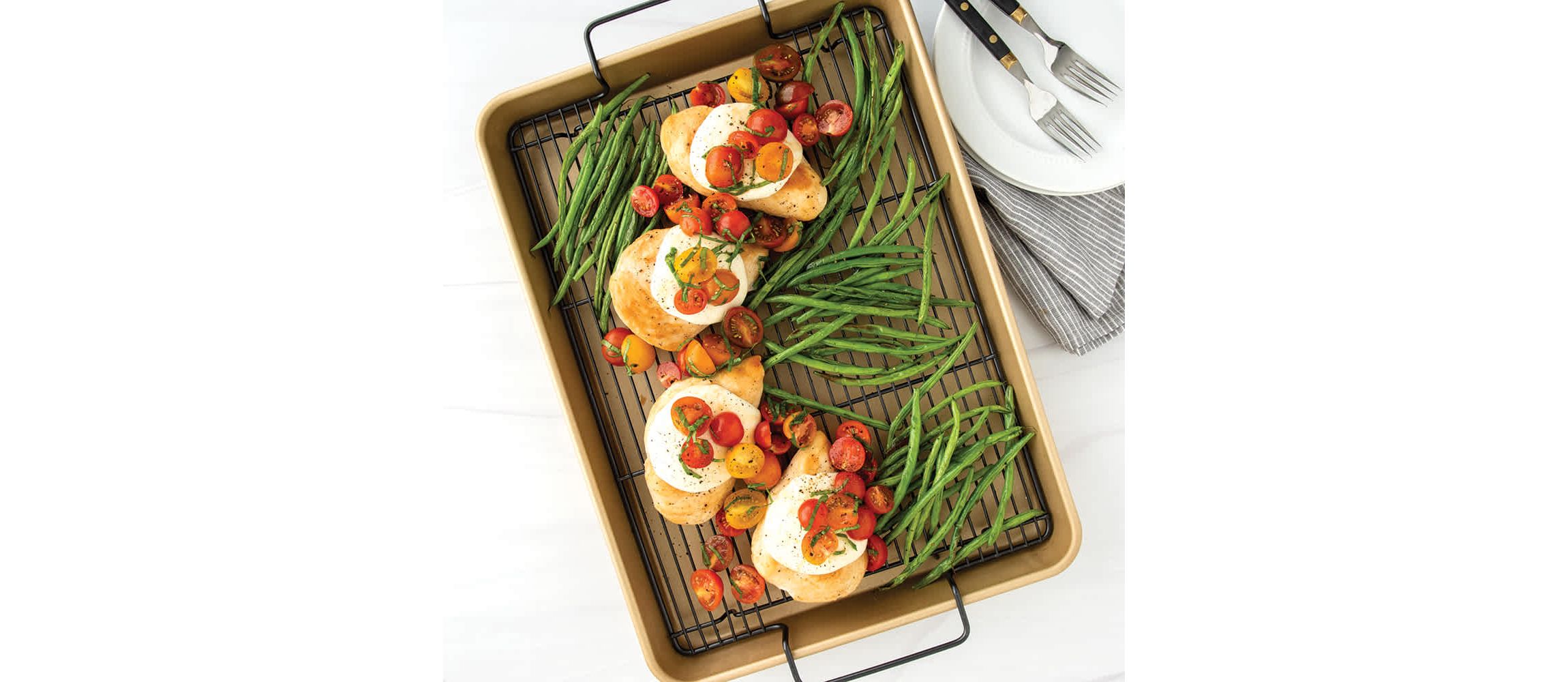 Nonstick HighSided Oven Crisp Tray
