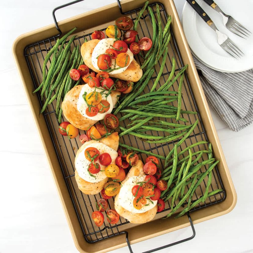 Nonstick HighSided Oven Crisp Tray