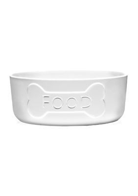 White Ceramic Food Bone Bowl