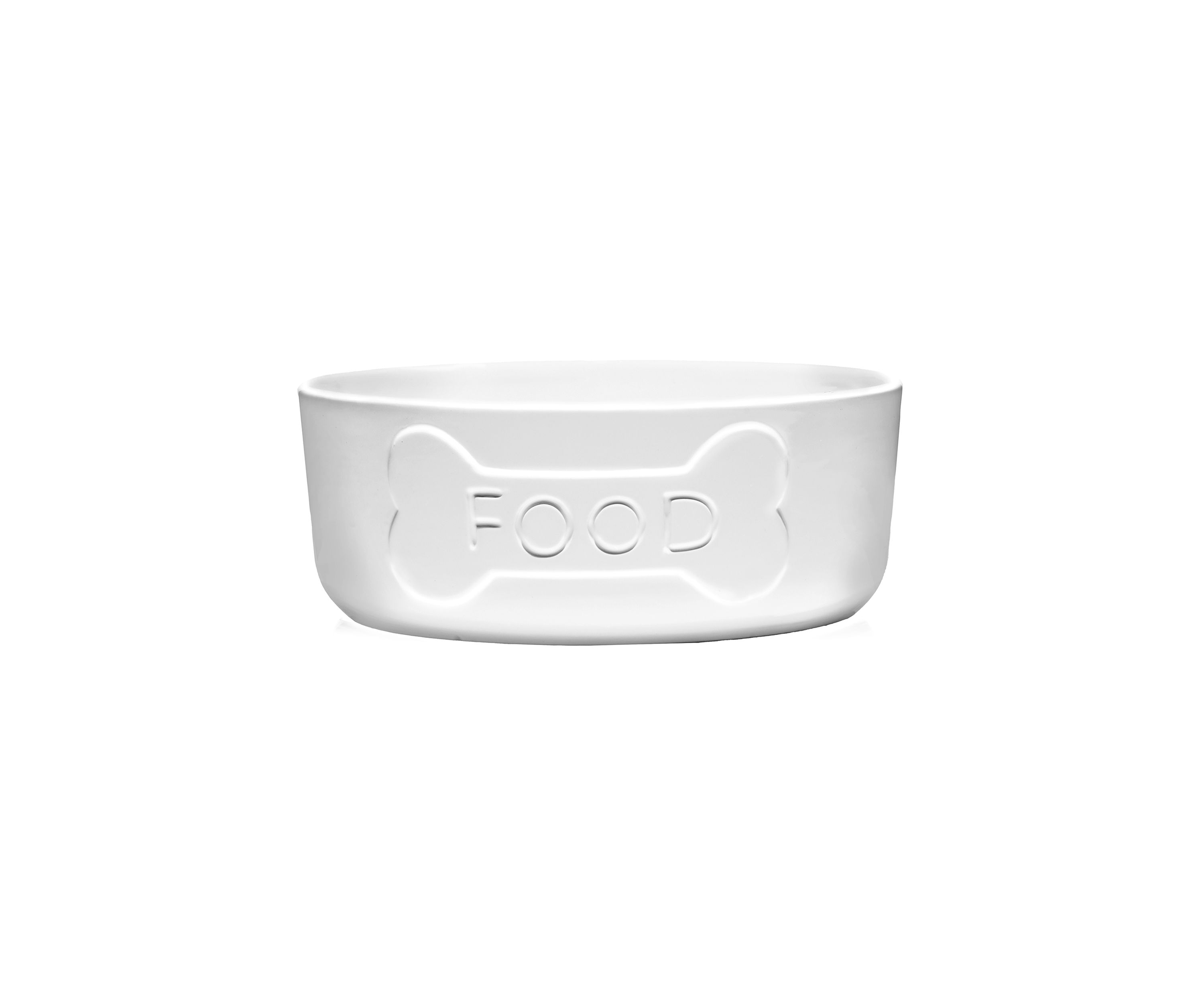 White Ceramic Food Bone Bowl