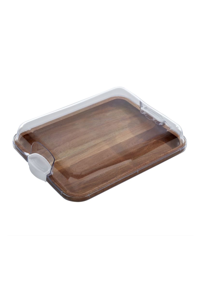 "Build-a-Board" Acacia Cutting and Charcuterie Board with Lid