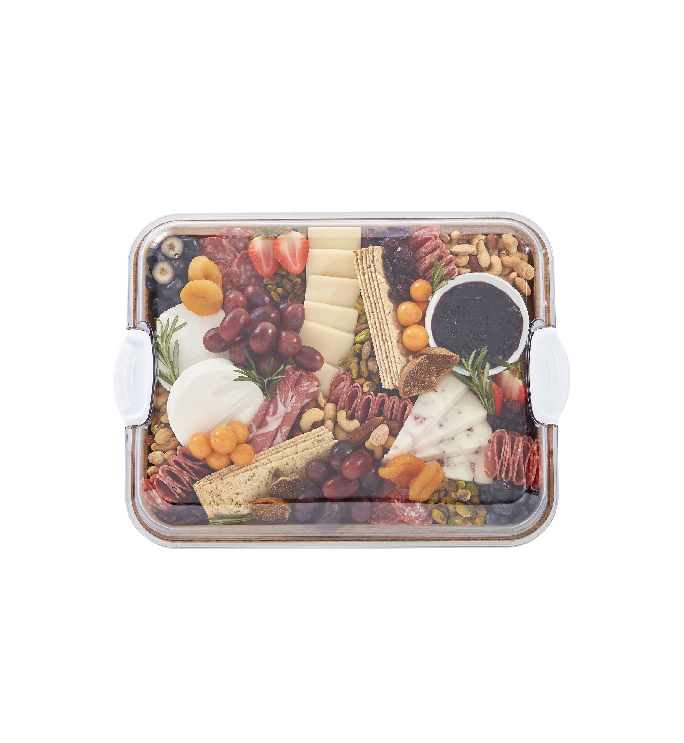 "Build-a-Board" Acacia Cutting and Charcuterie Board with Lid