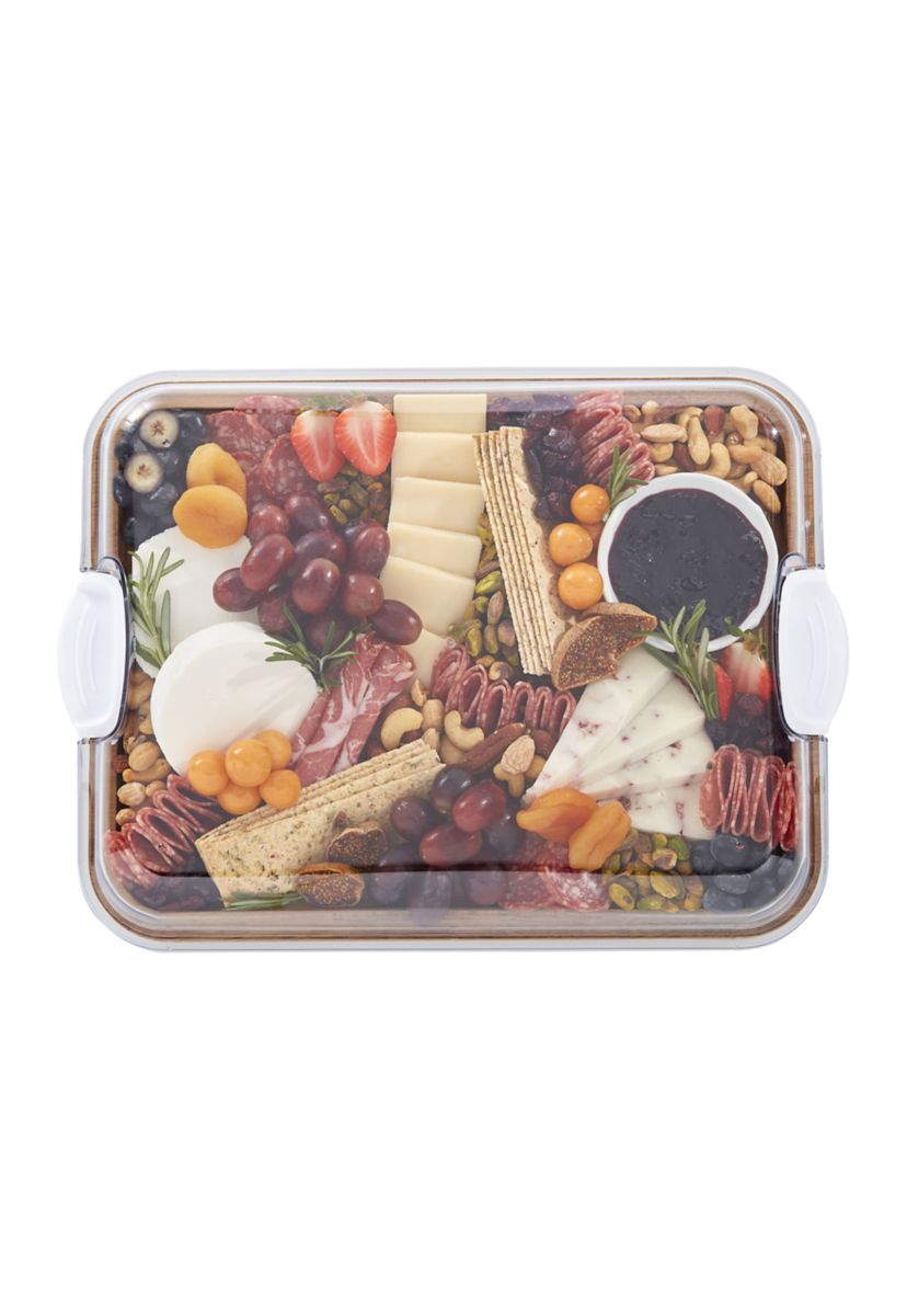 "Build-a-Board" Acacia Cutting and Charcuterie Board with Lid