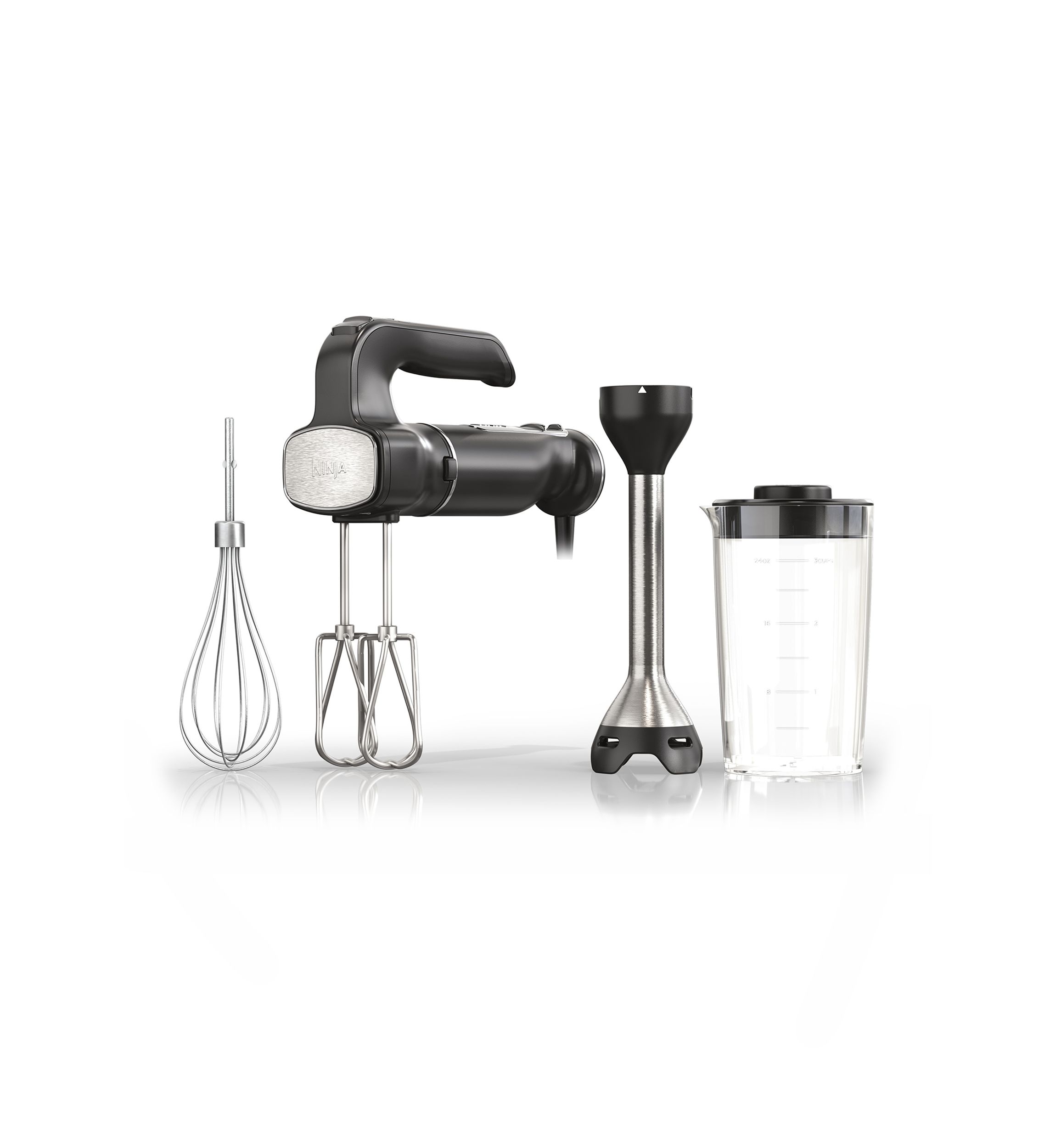 Foodi Power Mixer System Hand Blender and 5-Speed Hand Mixer Combo
