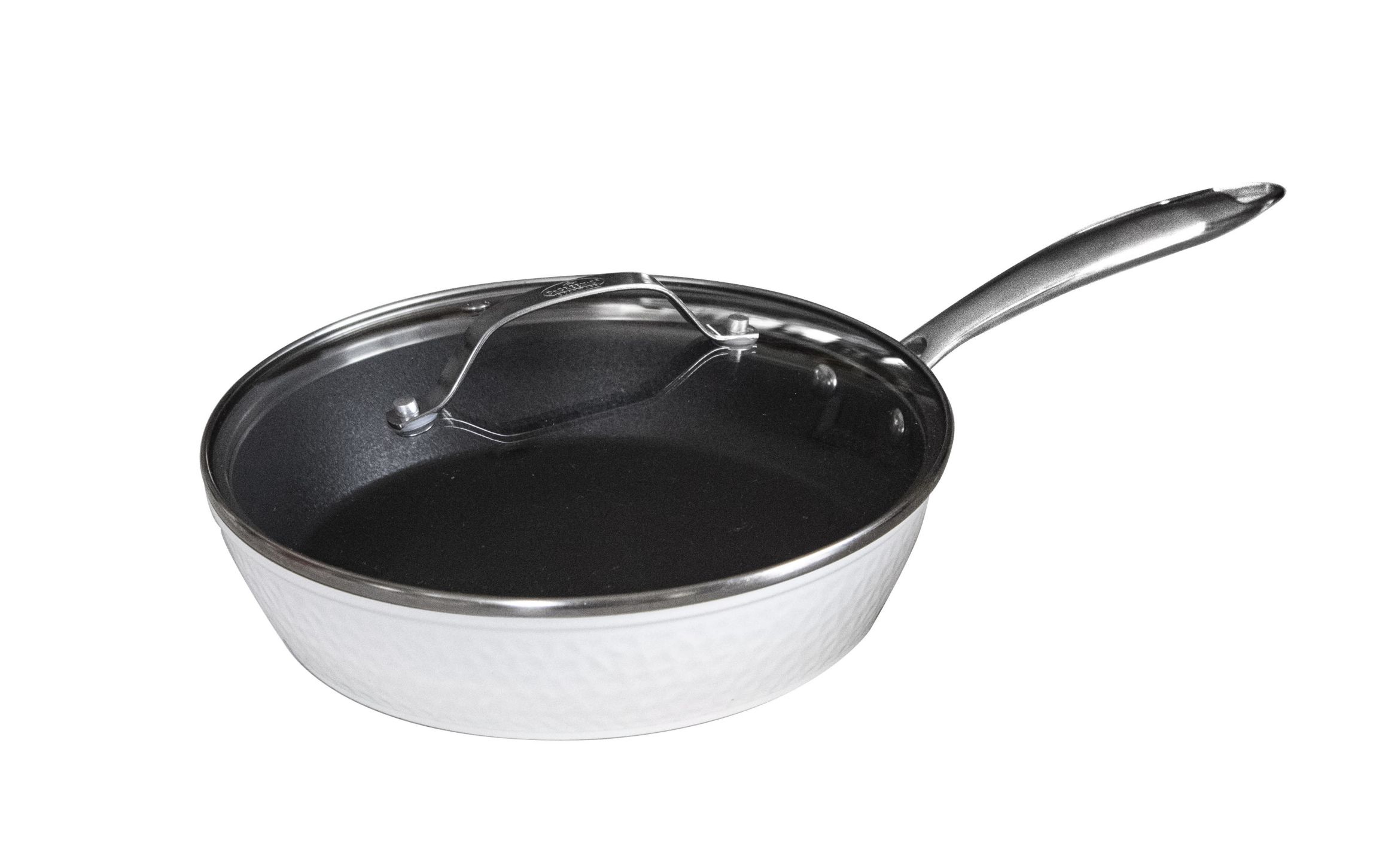 10-inch Hammered Fry Pan with Glass Lid