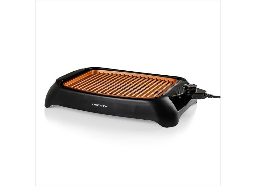 Electric Indoor Grill with 13x10 Inch Non-Stick Cooking Surface, 1000W Fast Heat Up Power