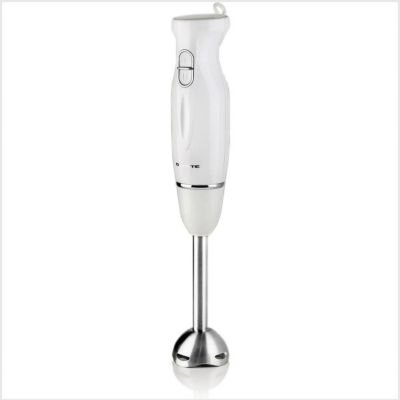 Ovente Electric Immersion Hand Blender 300 Watt 2 Mixing Speed, White