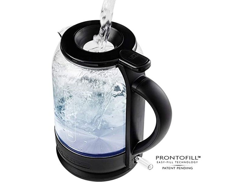 Electric Glass Kettle 1.5 Liter 1500W Instant Hot Water Boiler Heater with ProntoFill Tech