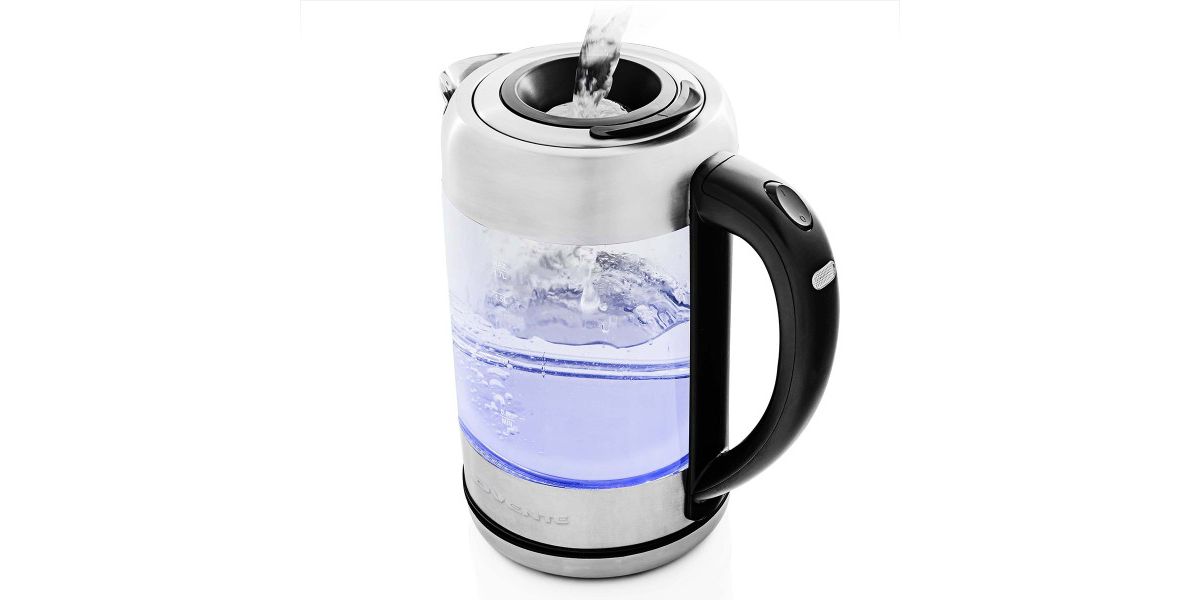 Glass Electric Kettle Hot Water Boiler 1.7 Liter ProntoFill Tech w/ Stainless Steel Filter - 1500W BPA Free