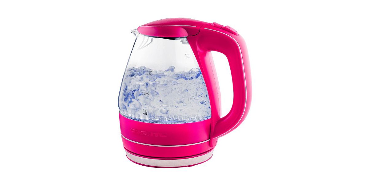 Glass Electric Kettle Hot Water Boiler 1.5 Liter Borosilicate Glass Fast Boiling Countertop Heater - BPA Free