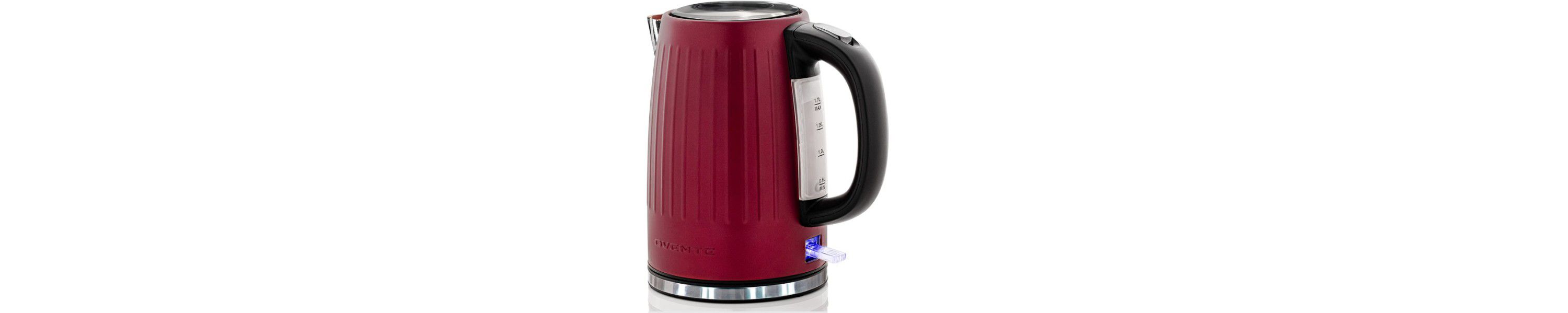 Stainless Steel Electric Kettle Hot Water Boiler 1.7 Liters - Powerful 1750W BPA Free
