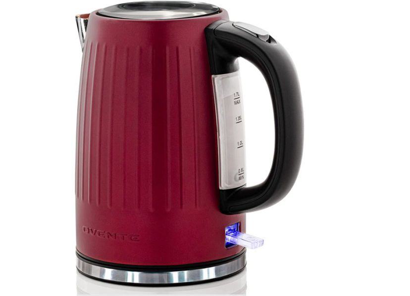 Stainless Steel Electric Kettle Hot Water Boiler 1.7 Liters - Powerful 1750W BPA Free