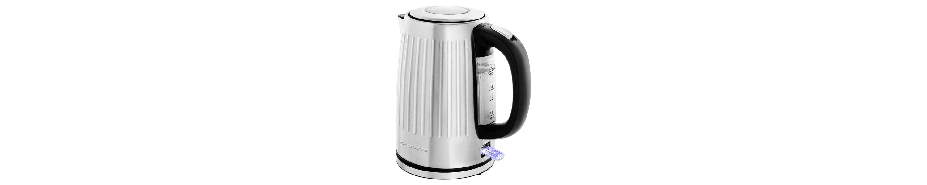 Stainless Steel Electric Kettle Hot Water Boiler 1.7 Liters - Powerful 1750W BPA Free