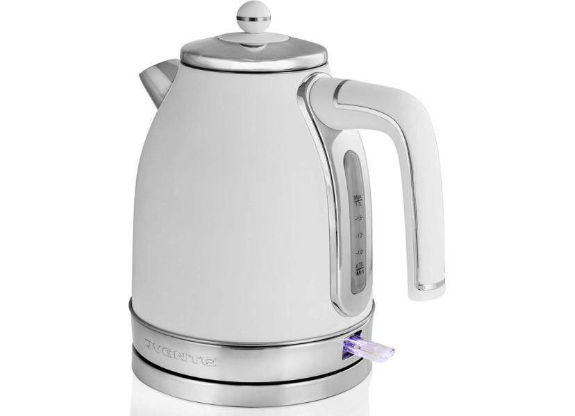 Electric Stainless Steel Hot Water Kettle 1.7 Liter Victoria Collection, 1500 Watt Power