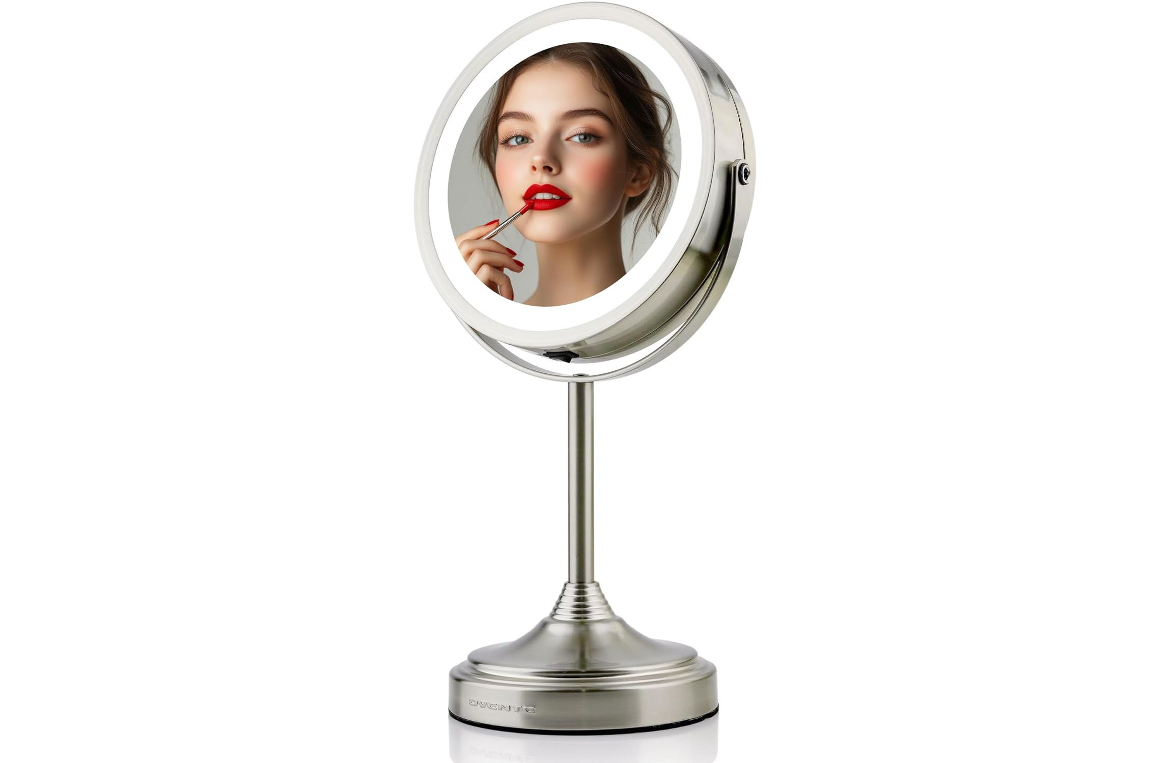 LED Lighted Tabletop Makeup Mirror