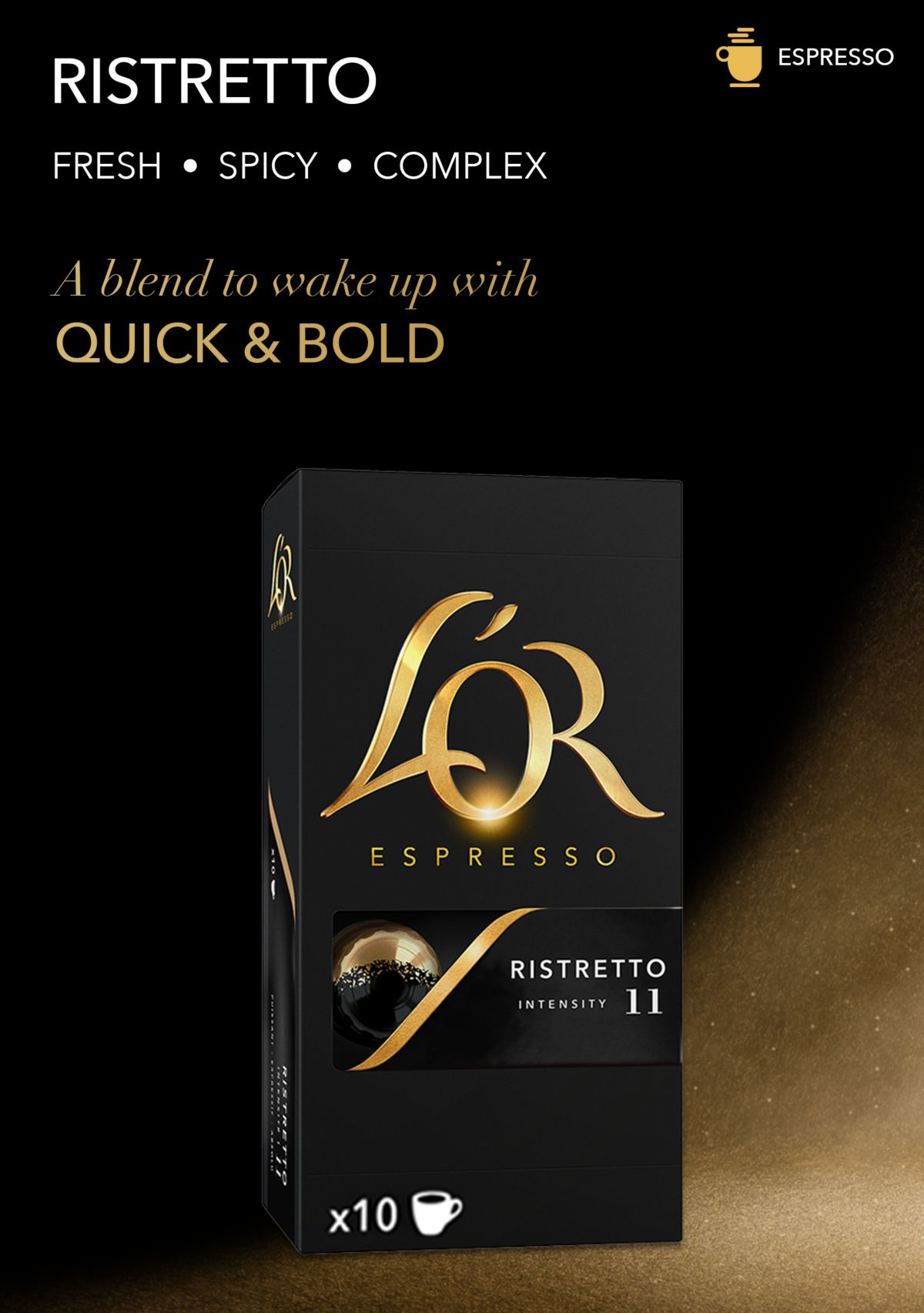 LOR BARISTA System Espresso Ristretto Ground Coffee Capsules