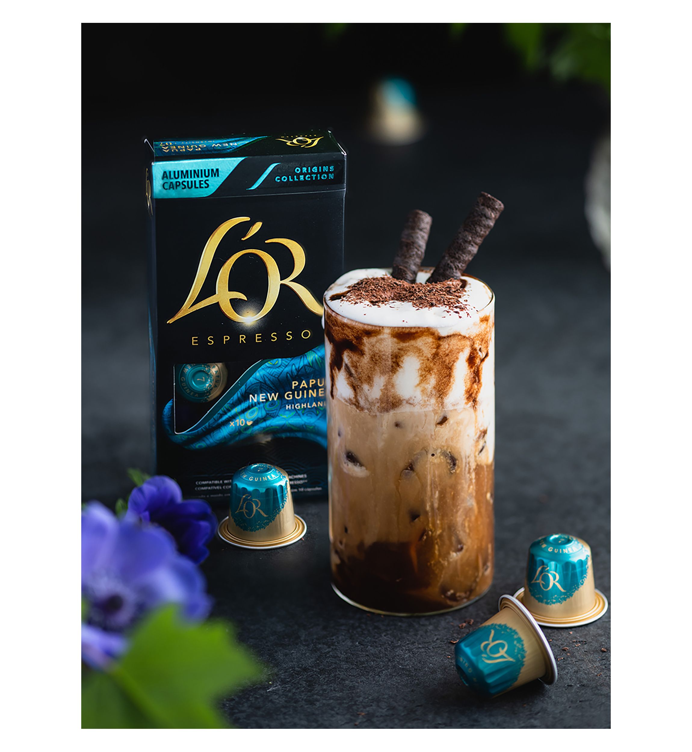 LOR BARISTA System Espresso Papua New Guinea Ground Coffee Capsules