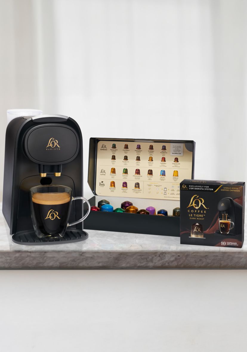 LOR BARISTA System Coffee Maker + 22 Tasting Capsules 
